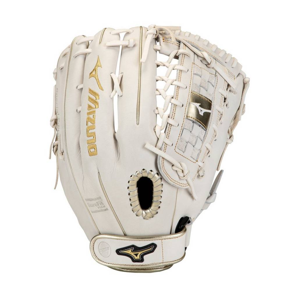 Guanti Mizuno Softball MVP Prime SE Fastpitch 13" Donna - Bianche/Oro - 25871-FPVE